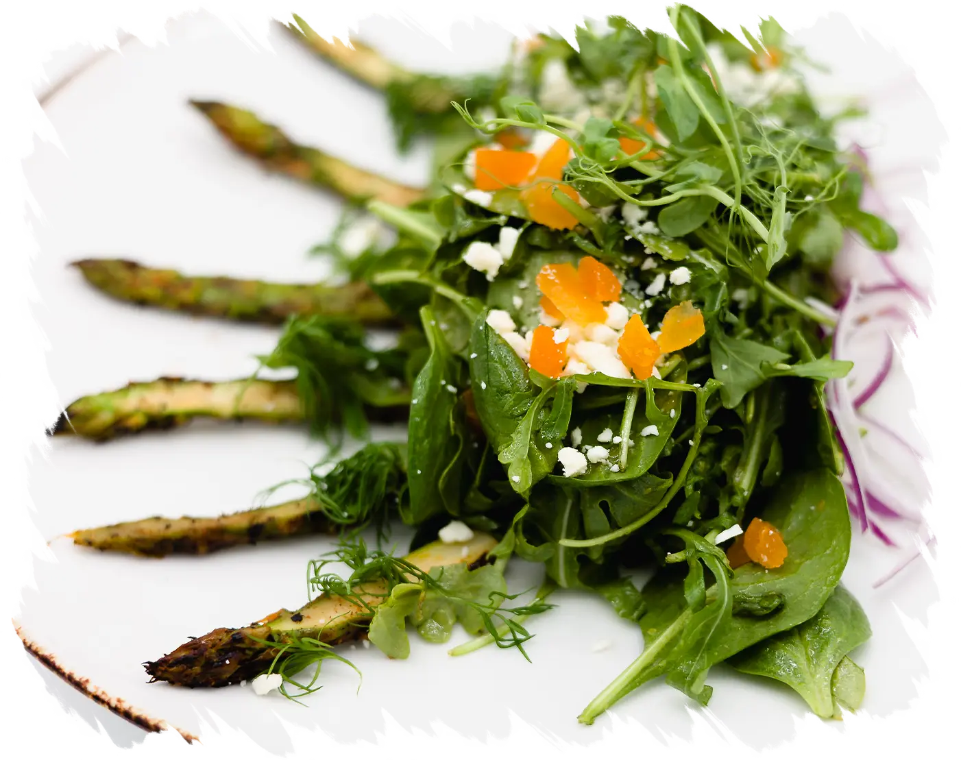 Asparagus salad at Corndance Tavern
